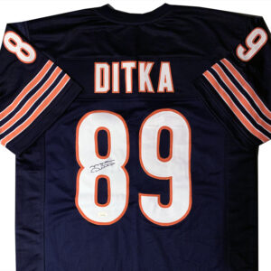 Mike Ditka Autographed Chicago Bears Navy Blue Jersey