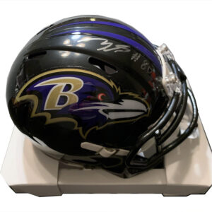 Miles Boykin Signed Baltimore Ravens Mini Replica Helmet JSA
