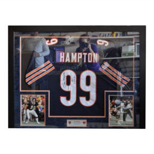 Dan Hampton Autographed Jersey Custom Framed JSA
