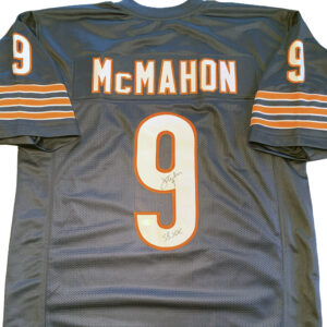 Jim McMahon Signed Chicago Bears Navy Blue Jersey JSA Certified - SBXX Champs Inscription