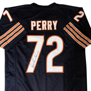 William Perry Signed Chicago Bears Navy Blue Jersey JSA
