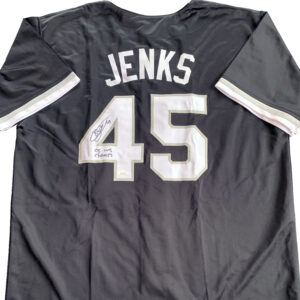 Bobby Jenks Signed Black Chicago White Sox Jersey JSA