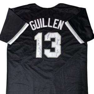 Ozzie Guillen Signed Black White Sox Jersey JSA