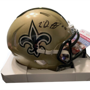 Trequan Smith Signed Saints Mini Replica Helmet JSA