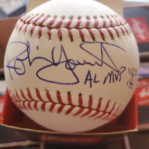 Robin Yount Autographed Office Major League Baseball - "82, 89 AL MVP" Inscribed - JSA Witness Certified