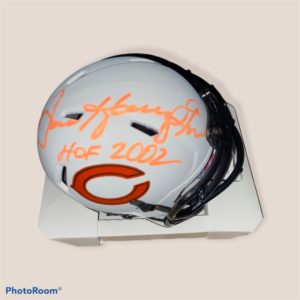 DAN HAMPTON AUTOGRAPHED LUNAR BEARS MINI HELMET - HOF 2002 INSCRIPTION - JSA WITNESS COA