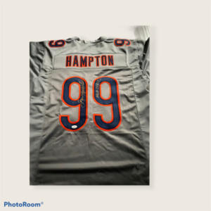 DAN HAMPTON AUTOGRAHPED ALTERNATE BEARS JERSEY - HOF 2002 INSCRIPTION - JSA WITNESS COA