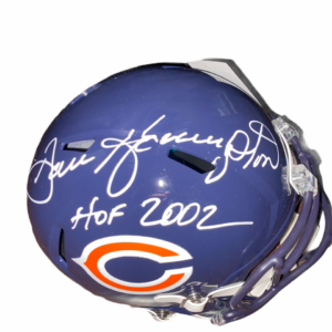 DAN HAMPTON AUTOGRAPHED NAVY BEARS MINI HELMET - HOF 2002 INSCRIPTION - JSA WITNESS COA