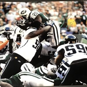 THOMAS JONES JETS AUTOGRAPHED 16x20 PHOTO JSA WITNESSED CERTIFIED